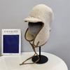 Lightweight and Simple Lamb Wool Winter Men and Women Outdoor Ear Protection Cold College Wind and Snow Hat Tide