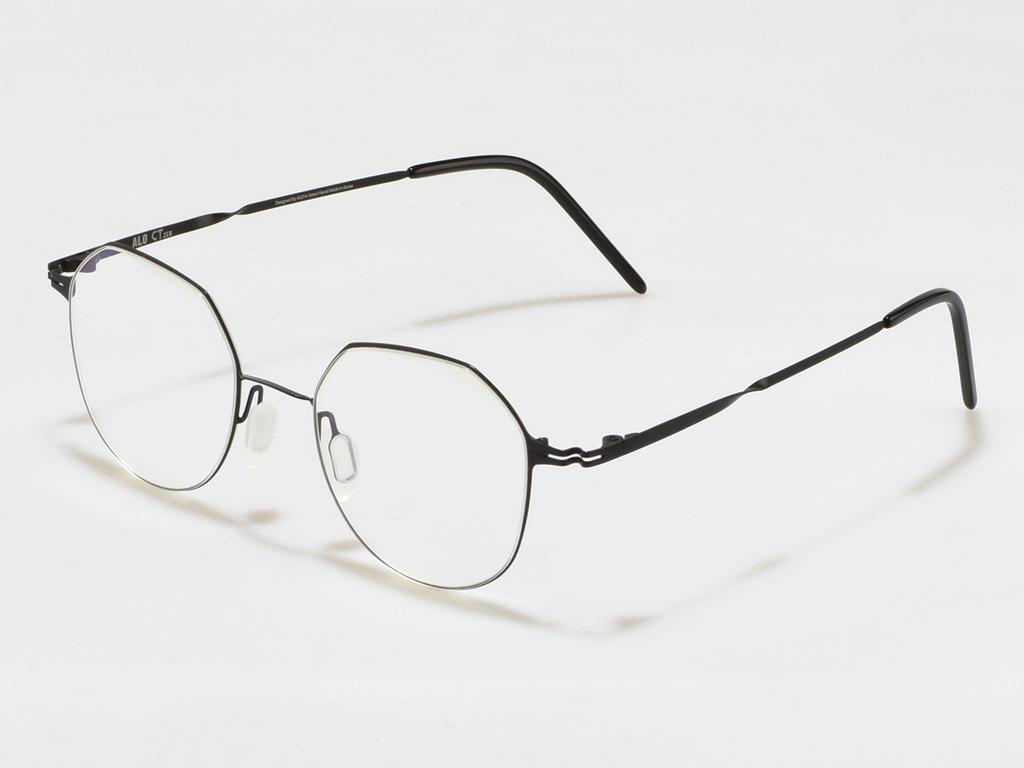 Alloaiweeo [Alo:Ctzen] Ci8715C C2 Super Slim Twist Ultra-Light Black Metal Eyeglass Frames