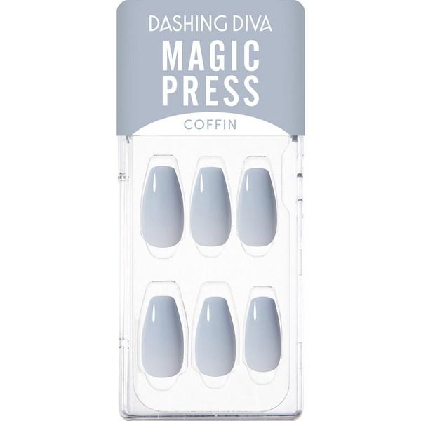 

Набор типсов для ногтей Dashing Diva Magic Press, сине-серый, 1 шт.