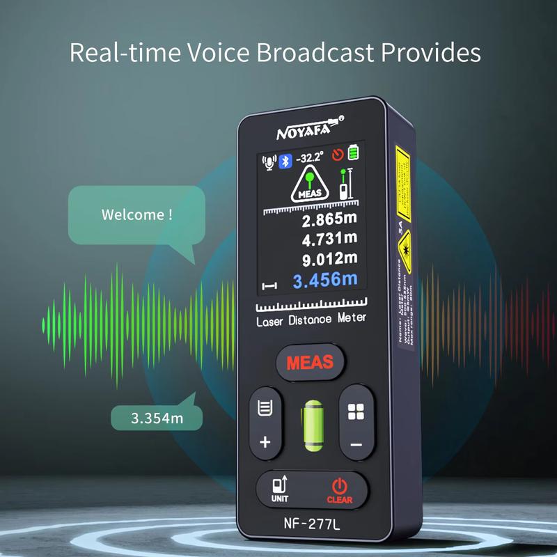 NOYAFA NF-277 Range finder Green Light Laser Distance Meter Professional Laser Meter with Laser Rangefinders tools