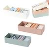 Adjustable Drawer Divider Box Multi-Compartment Drawer Organizer Desk Storage Box with Removable Dividers for Cosmetics Snacks Socks