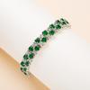 Green Diamond Copper Bracelet Women'S Niche Zircon Jewelry Temperament Jewelry