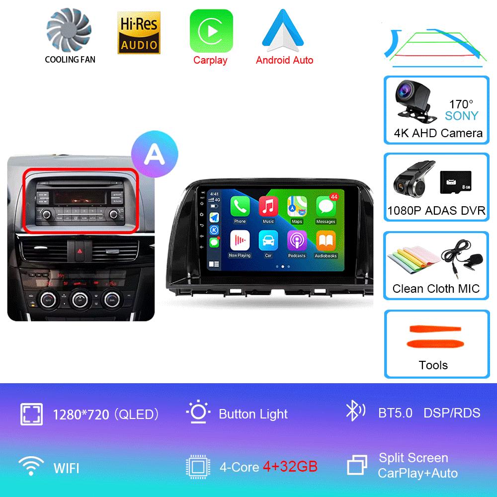 Android 14 Car Radio For Mazda CX5 CX-5 CX 5 2012 - 2015 Multimedia Video Player Navigation stereo GPS No 2din 2 din dvd