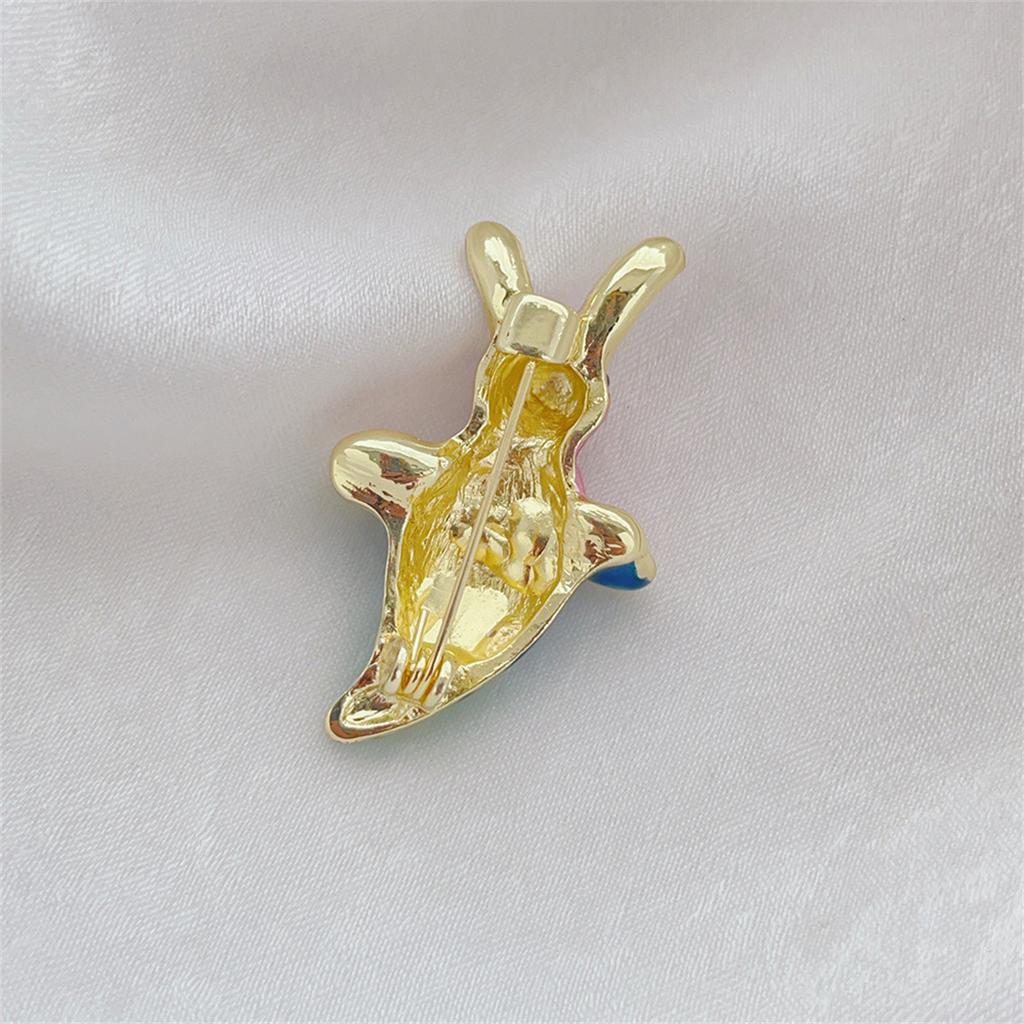 Cartoon Creative Rabbit Brooch with Unique Personality Pin Exquisite Fun Jewelry Accessories Party Birthday Festival Gift Souven