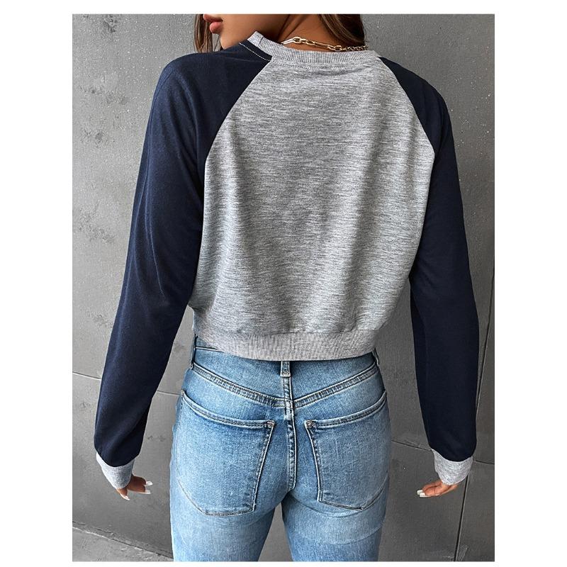 Women's Fashion Casual Spring Autumn Long Sleeve O-Neck Blouses & Shirts