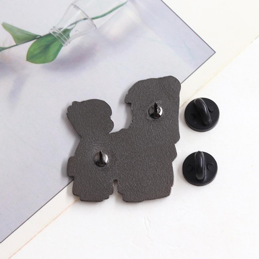 Gold Stone Fluffy Enamel Pin: Anime Couple Badge from Apothecary Diaries - Perfect Fan Gift