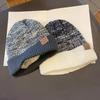 Cold Hat Men's Autumn and Winter Korean Style Warm Knitted Hat Japanese Versatile Plus Velvet Ear Protection Wool Hat Women's Head Hat