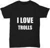 I LOVE TROLLS Black T-shirt