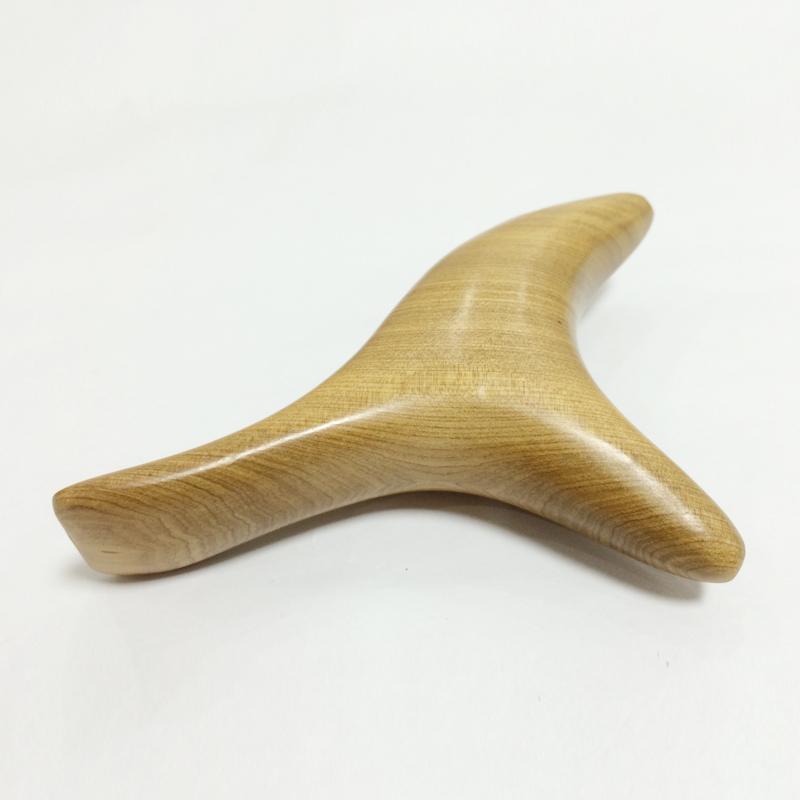 Acupressure Massage, High Quality, Acupoint Stick, Foot Massage Tool, Made of Fresh Lime Wood, Triangle and Bird Design, Foot Massage Device