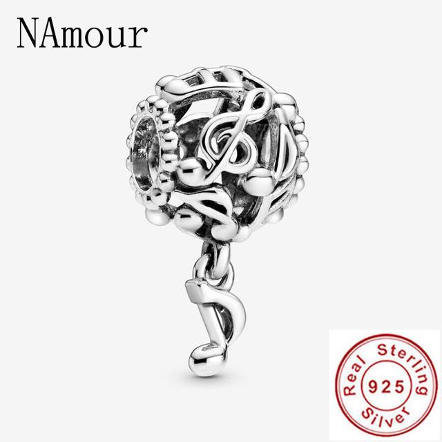 925 Sterling Silver White Openwork Musical Daisy Clip Patti Sheep Diy Fine Beads Fit Original Fashion Charm Bracelet Jewelry