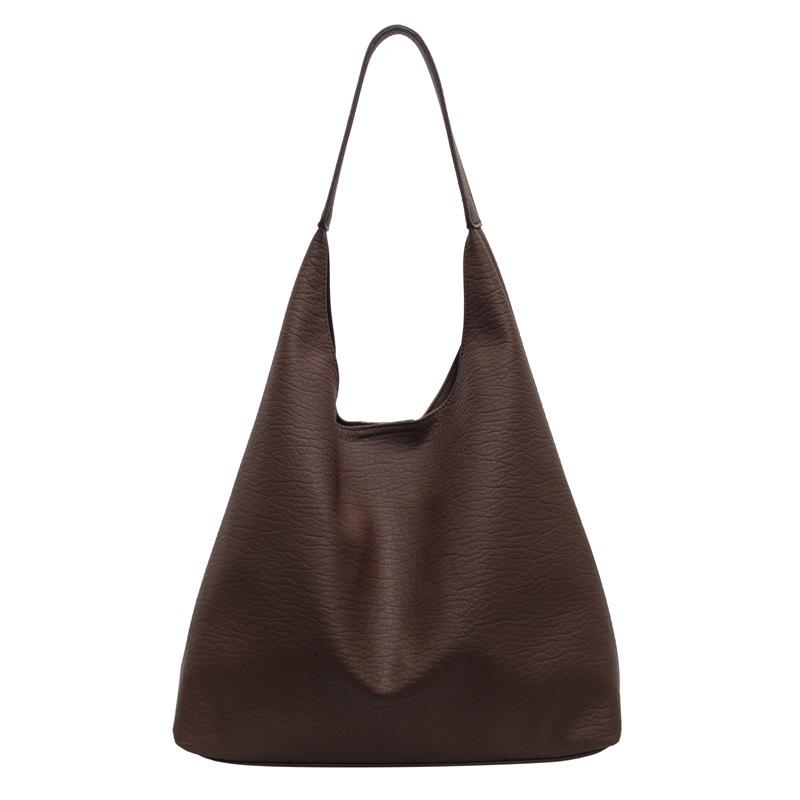 New large-capacity bag, women's retro commuter shoulder bag, casual fashion messenger bag, underarm tote bag.