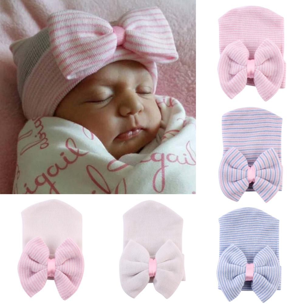 Cute Bowknot Warm-Keeping Knitting Cap for Babies