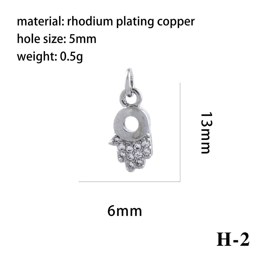 18K Gold-Plated Evil Eye Heart Zircon Pendant