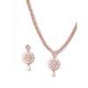 Rose Gold-Plated Diamond Jewelley Set for Women, Girls