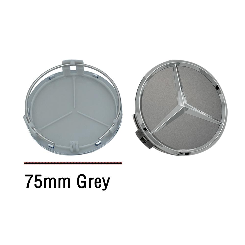 

4pcs 75mm Silver Car Wheel Center Hub Cap Badge Cover For Mercedes Benz AMG Smart GLC W205 W204 W203 W212 W211 W213 W210 W164 Mercedes Benz 4pcs