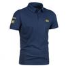 Men Summer Fashion Casual Polo Shirts Solid Color Slim Fit Daily Outdoor Clothes Soft Short Sleeve Turn-down Collar Tops