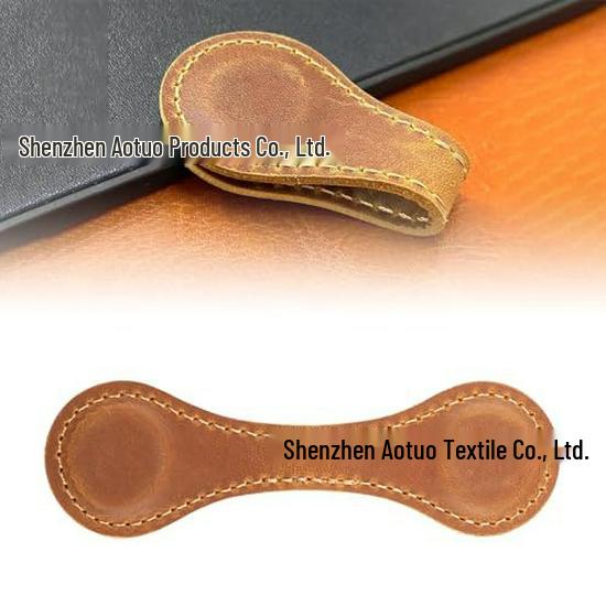 Europäischer Retro Leder Magnetischer Lesezeichen-Clip für Journale und Bücher