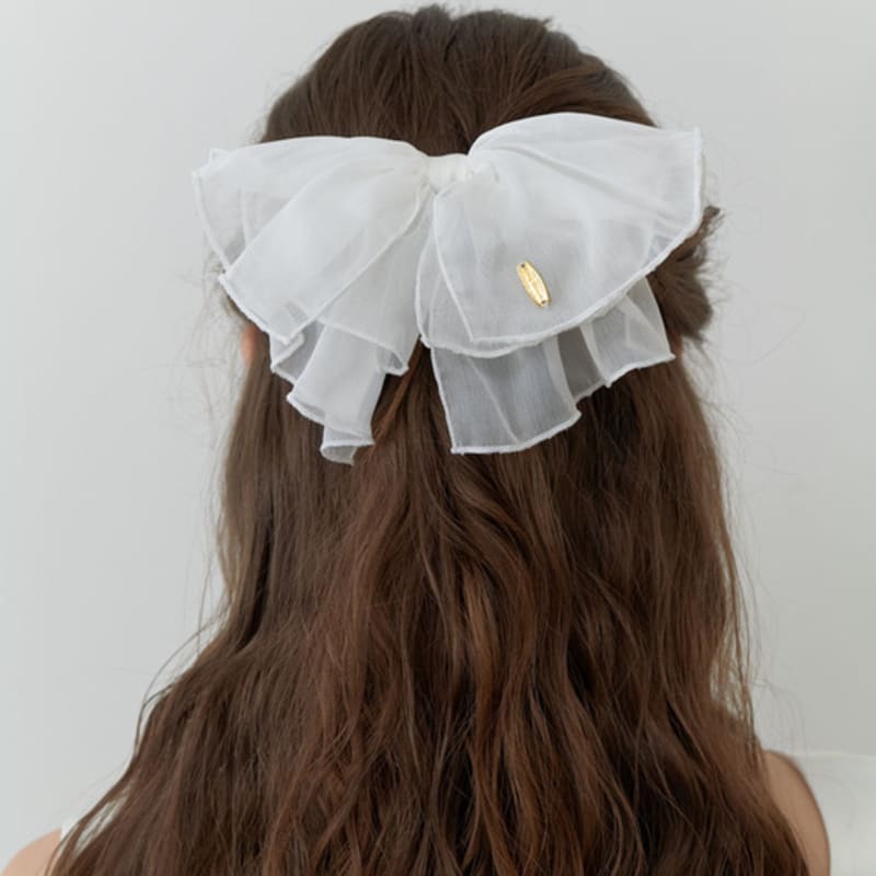 

CARRY BARRETTE Carry Barrette Sheer Butterfly Hairpin white