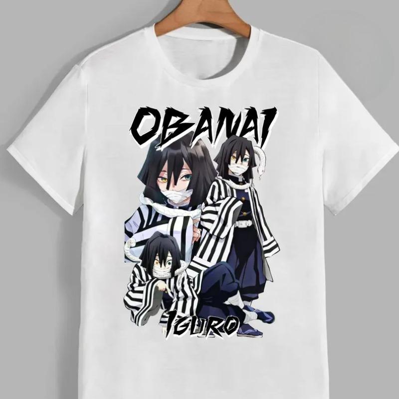 Pánské tričko Iguro Obanai Ver21 s krátkým rukávem, letní, bavlněné, dámské, streetwearové, ležérní, hip hopové, Harajuku, prodyšné, vysoké kvality