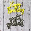 Happy Birthday Metal Cutting Dies DIY Craft Carbon Steel Embossing Template Stencil Scrapbooking for Card Die Cuts Mold