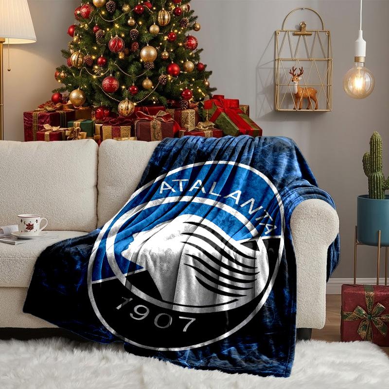 Football Atalanta Blanket Lightweight Ideal Bedding Blanket Perfect for Travel, Camping, Living Rooms, Offices, Sofas, Fan Christmas gift