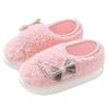Women Cotton Slippers Plush Warm Thick Bottom Slides Breathable Soft Non-slip Slippers Indoor Outdoor Casual Slippers