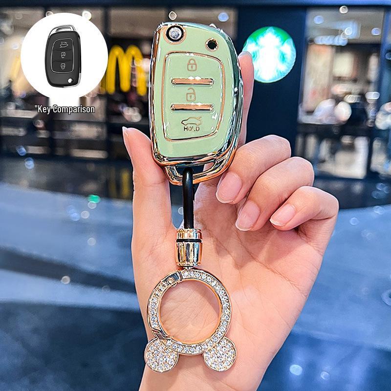 Beijing Hyundai Elantra, New Verna, Celesta Folding Key Cover for Women