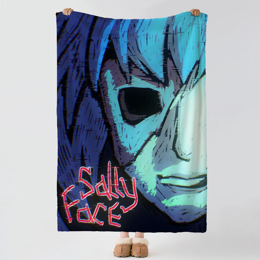 Game S-Sally Face-e Throw Thick Comfort Flannel Quilt, Multi-scene Use Indoor Outdoor Daily Nap