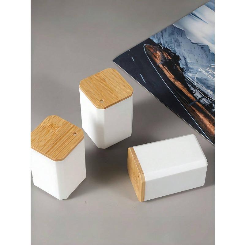Toothpick Holder Container for Home and Living Room Use, Portable Toothpick Box, Toothpick Jar with Storage, Home Decor