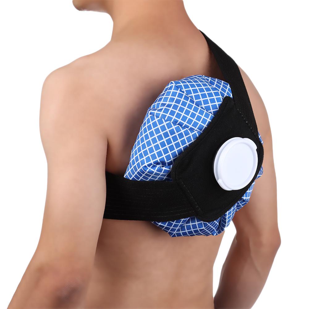 Reusable Injury Care Pain Relief Cooler Bag Ice Pack Elastic Tie Belt Pack Protector