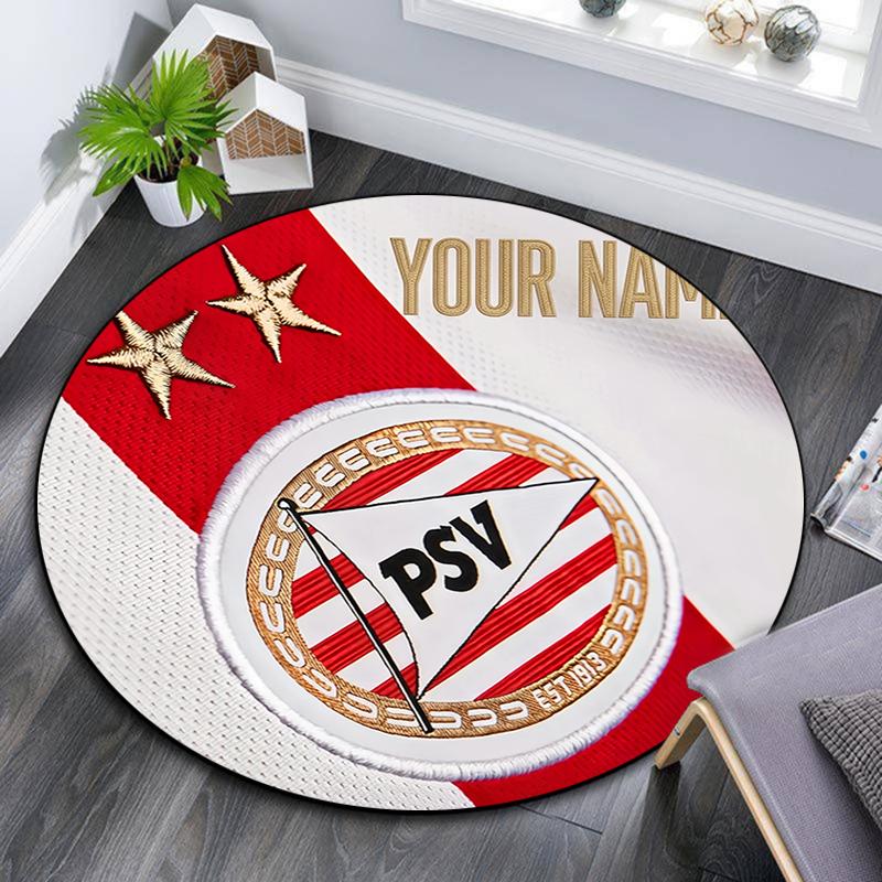 Custom Name,PSV pattern round rug,Carpet Rug for Living Room Bedroom Playroom ,Non-slip Floor Mat,Holiday Gifts and Birthday Gifts.