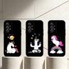 Q V-version Unicorn Phone Case For Samsung S25,24,21,22,23,30,Ultra,20,Plus,Fe,Lite,Note Soft Black Cover