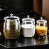 Transparent Grains Storage Box with Lid Food Storage Canister Multifunctional Candy Jar  Nuts