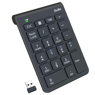 Ewin Numeric 3 Device Wireless Number Bluetooth Ultra Left Hand One Hand Shortcut Japanese Compatible with iOS iPadOS Windows Android Keypad,