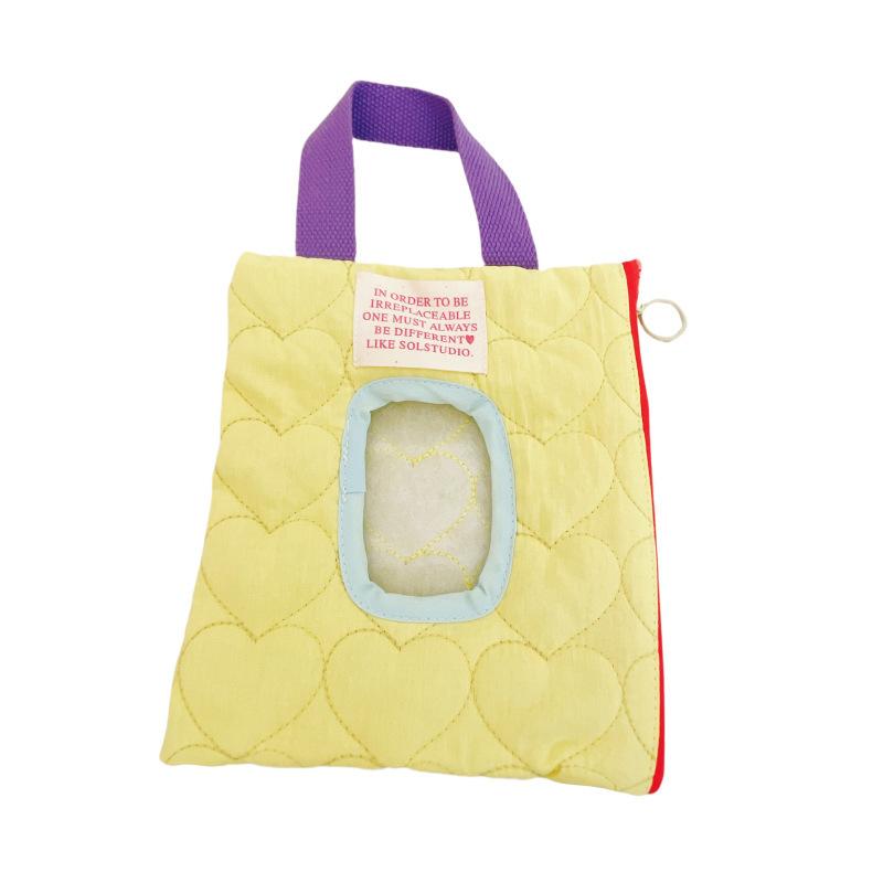 Cash Macaron-Colored Tissue Box for Stroller with Wet Wipes Hanging Bag