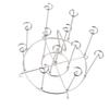 Fryer Skewer Stand Stainless Steel Vertical Grill Rack with Skewers Heat Resistant Kitchen Fryer
