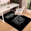 V-VOLCOM LOGO3 Printed Absorbent Washable Carpet, Non-Slip Bathroom Mats, Kitchen Rugs, Yoga Mat,Living Room Entrance, Camping Picnic Rugs