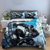 Venom-Themed Bedding Set with Skyline Bedding Set (1 Duvet Cover, 2 Pillowcases, Duvet Not Included)