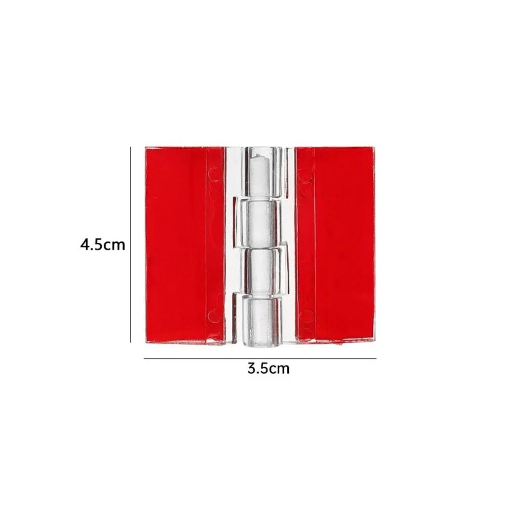 

New Self-Adhesive Folding Hinge Transparent DIY Door Hinges Acrylic Fixing Hinge for Cabinet Drawer Jewelry Boxes