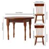 1Set 1:12 Dollhouse Miniature Tables Chairs Dining Table Kitchen Model Decor Toy Doll House Accessories