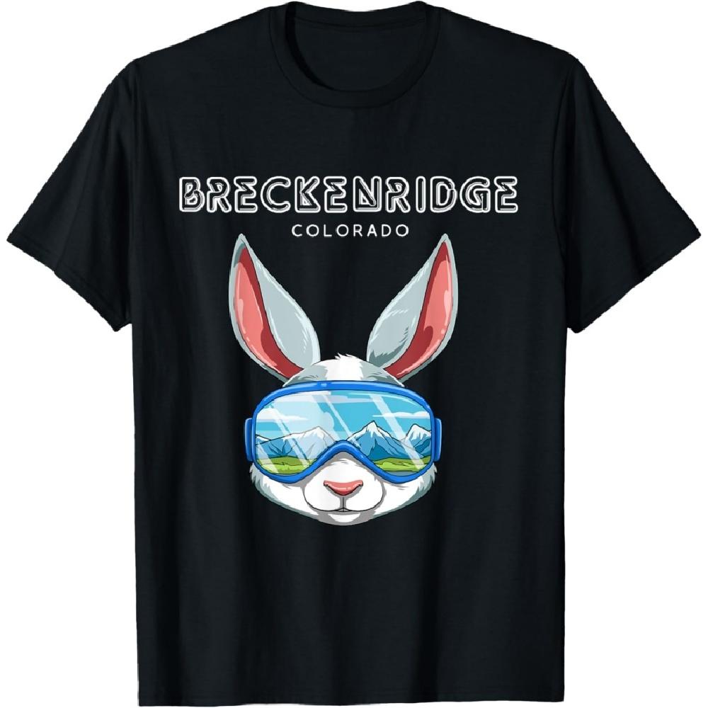 

Breckenridge Colorado USA Ski and Snowboard Rabbit T-Shirt XXXXXL чорний
