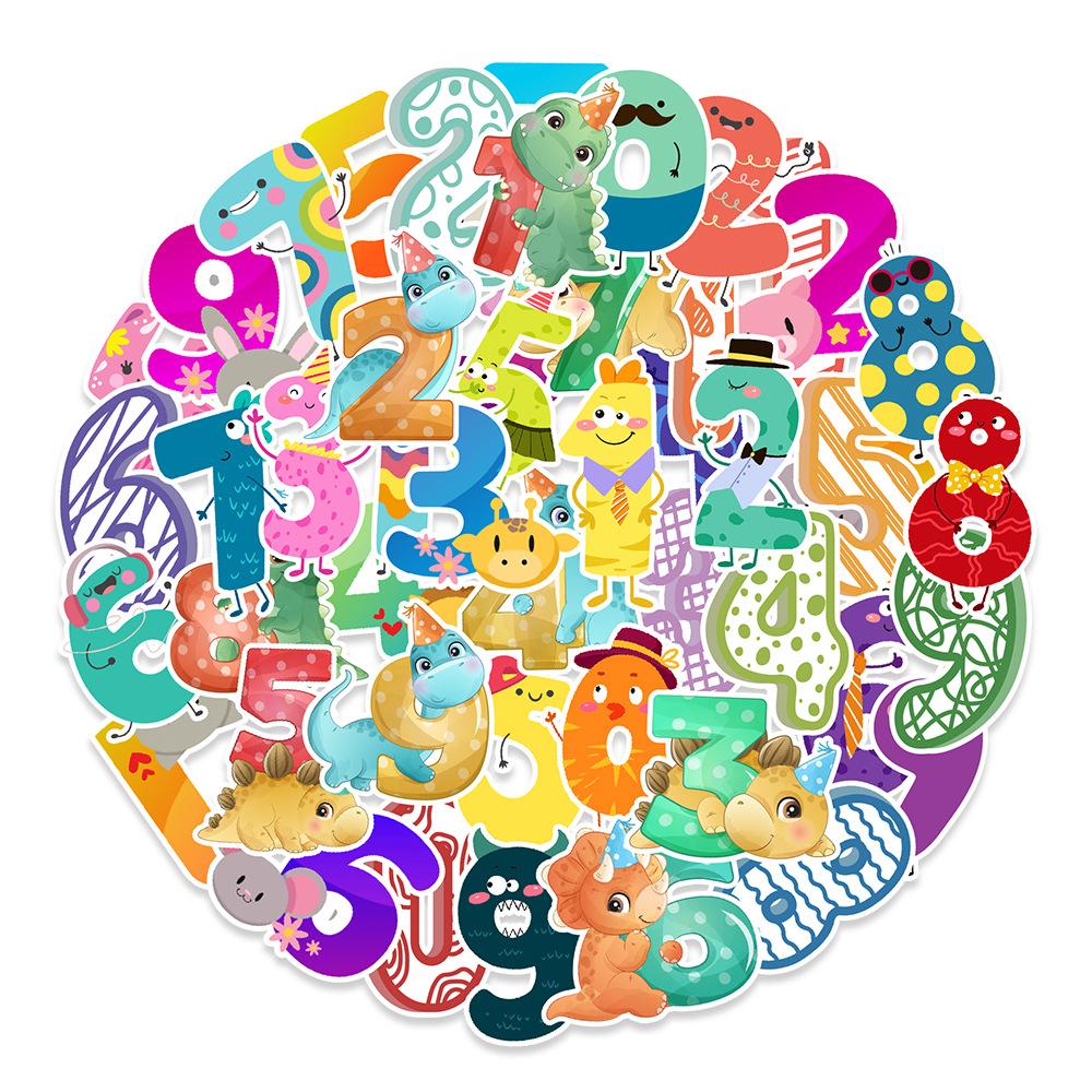 50 Digital Enlightenment Graffiti Stickers Computer Laptop Mobile Phone Water Cup Decoration Stickers Waterproof