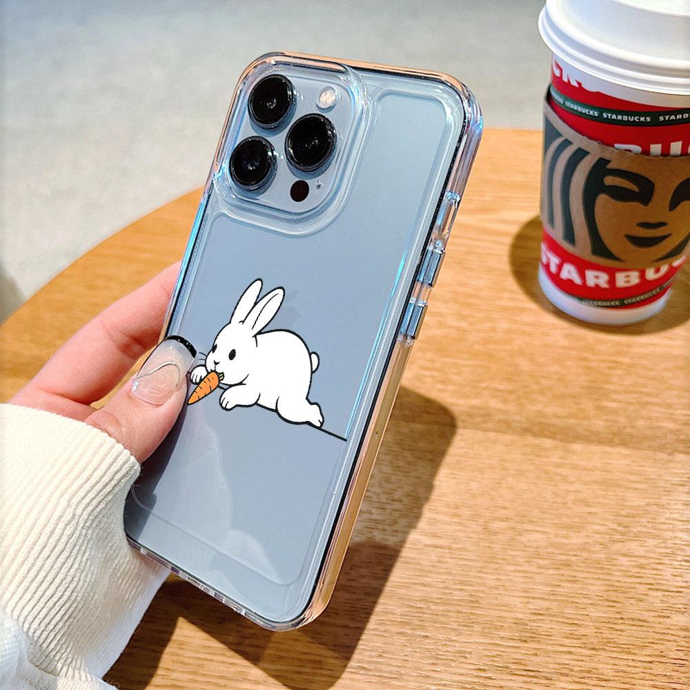 Bunny Eating Carrot Phone Case for Xiaomi Redmi Note 15 14 13 12 11 10 9 8 7 Pro Plus Soft Shockproof Protective Cover