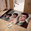 The S-smiths Band Floor Mat Soft Flannel Rug Non-Slip Absorbent Mat For Bathroom Bedroom Home Decor