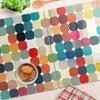 Stylish and Durable Glass Boards with Geometric Shapes Print 2x40x52 cm