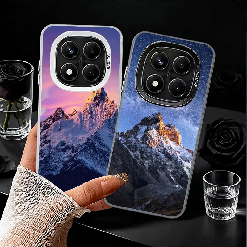 Mountain Peaks Landscape Soft Phone Case for Xiaomi Redmi Note 13 14 15 Pro Plus 12S 12 11S 11 11T 10S 10 Shockproof Cover Back