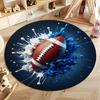 shipping naxt day! Dynamic Splash Football Rug for Sports Enthusiasts round carpet for home sofa bedroom, gift