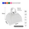 Three-Inch & Four-Inch Hand-Cranked Cowbells - 13 Colors, Perfect for Parties and Handicrafts