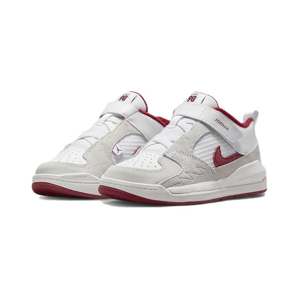 Air Jordan Stadium 90 PS Weiß Segel Varsity Rot Kinder Lifestyle Schuhe DX4398-106