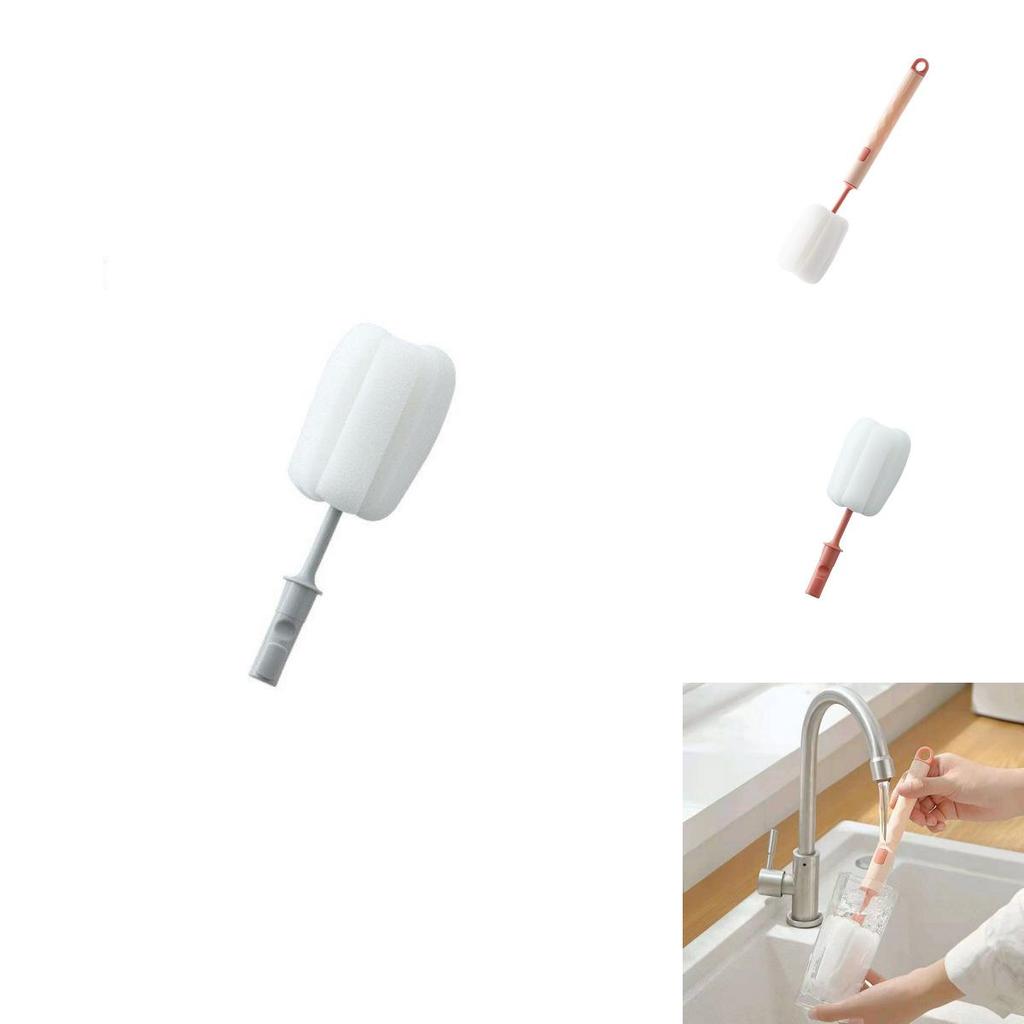 High-quality Long Handle Sponge Cleaning Brush For Mugs And Bottles Easy To Store